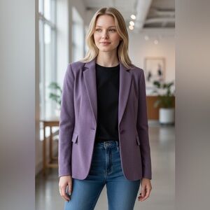 Le Suit Lavender Blazer